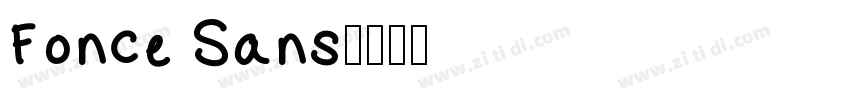 Fonce Sans字体转换